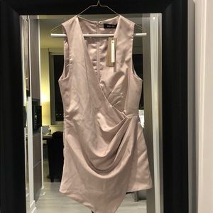 NWT Do + Be Satin Ruched Romper